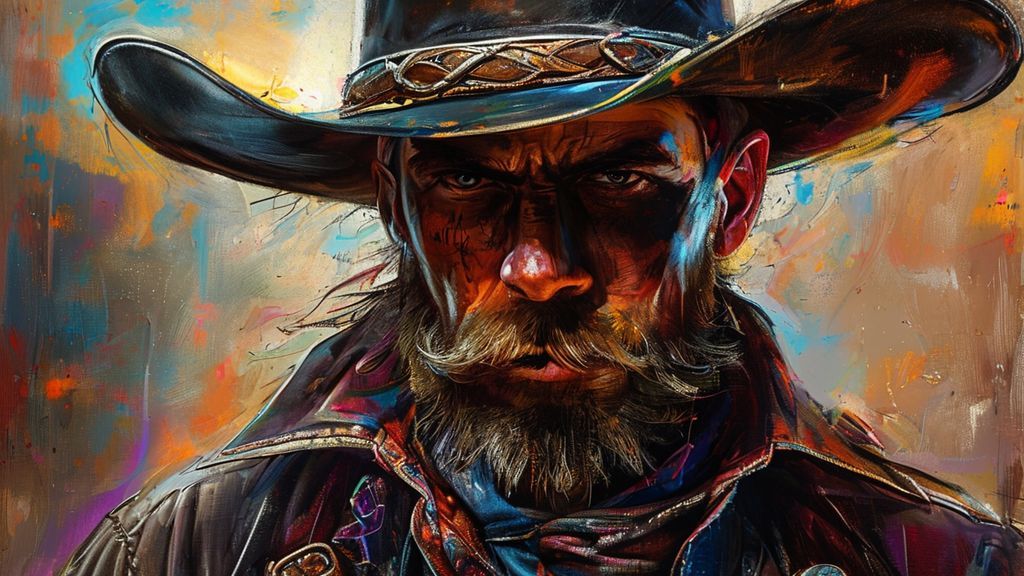 Western - Bad Ass Cowboy With Hat