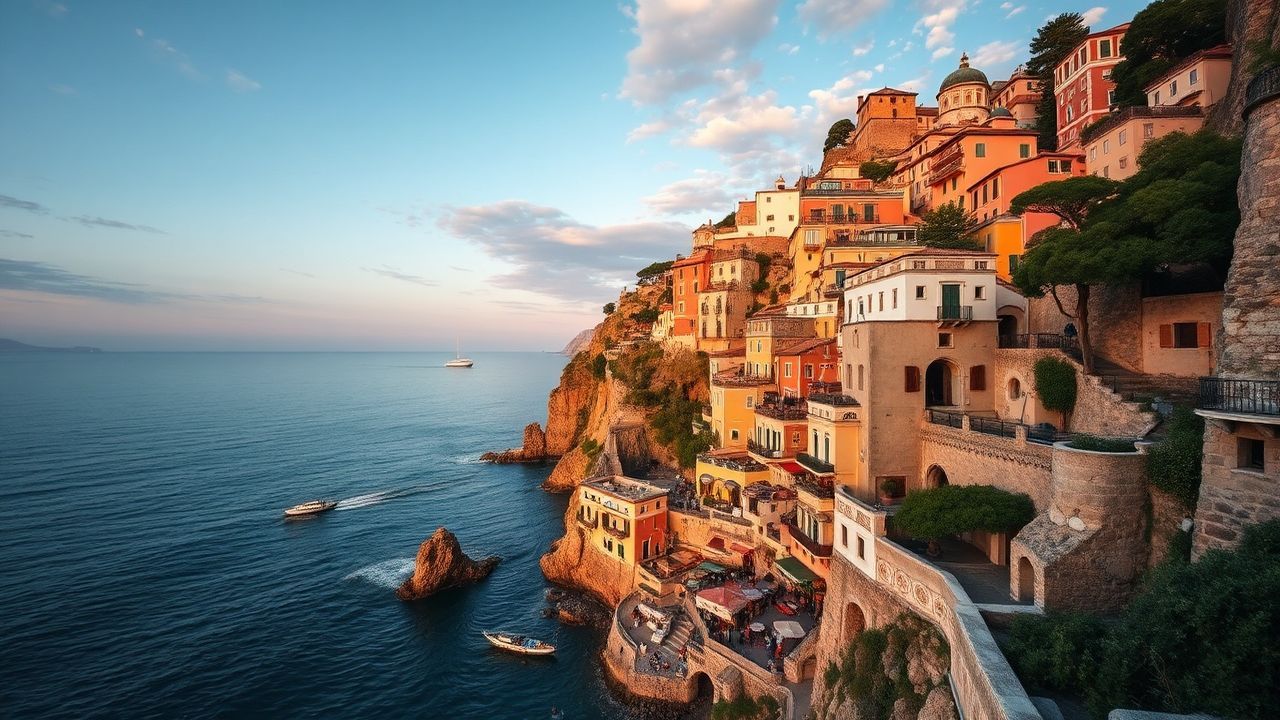 Vibrant Amalfi Coast Coast Colorful Drama