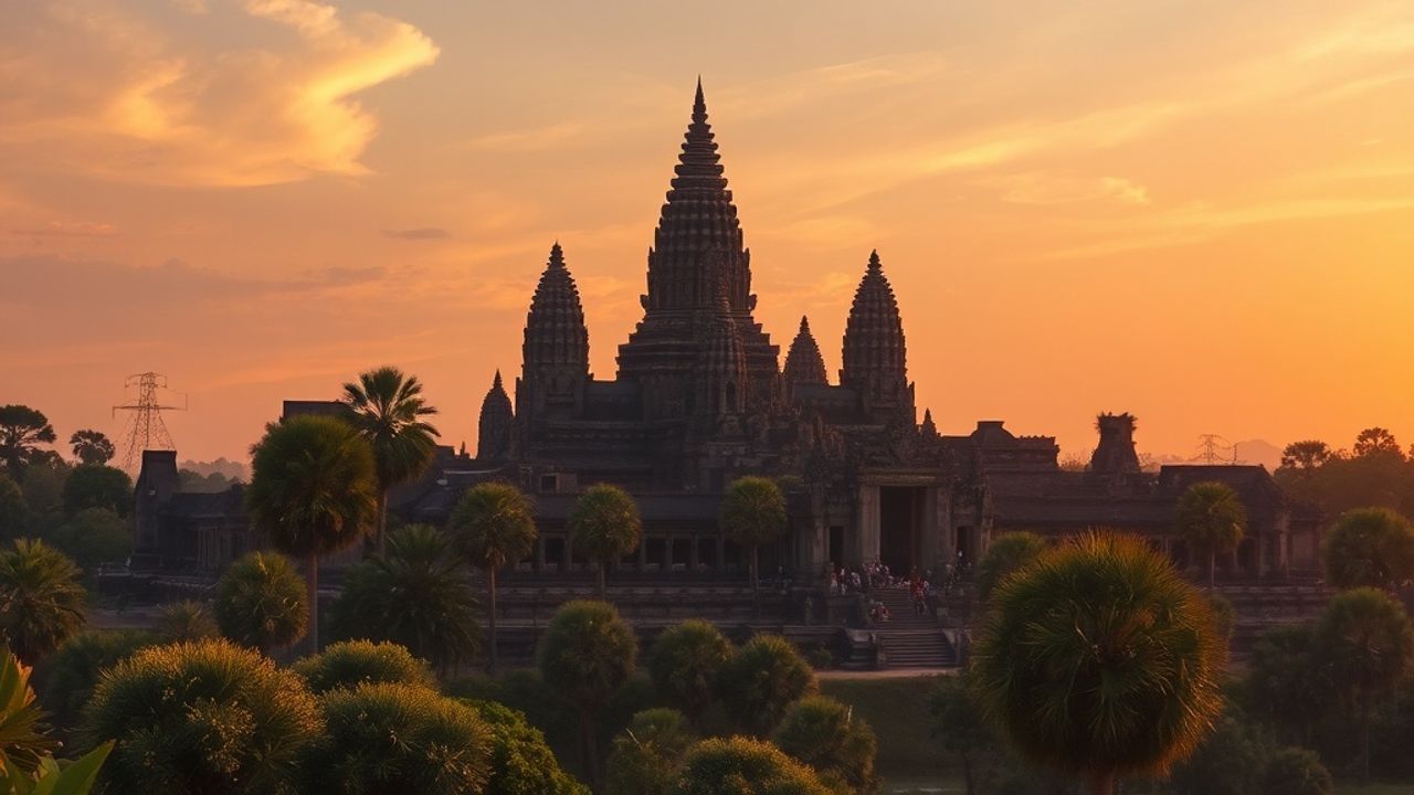Timeless Angkor Wat Wat Temple at Sunrise