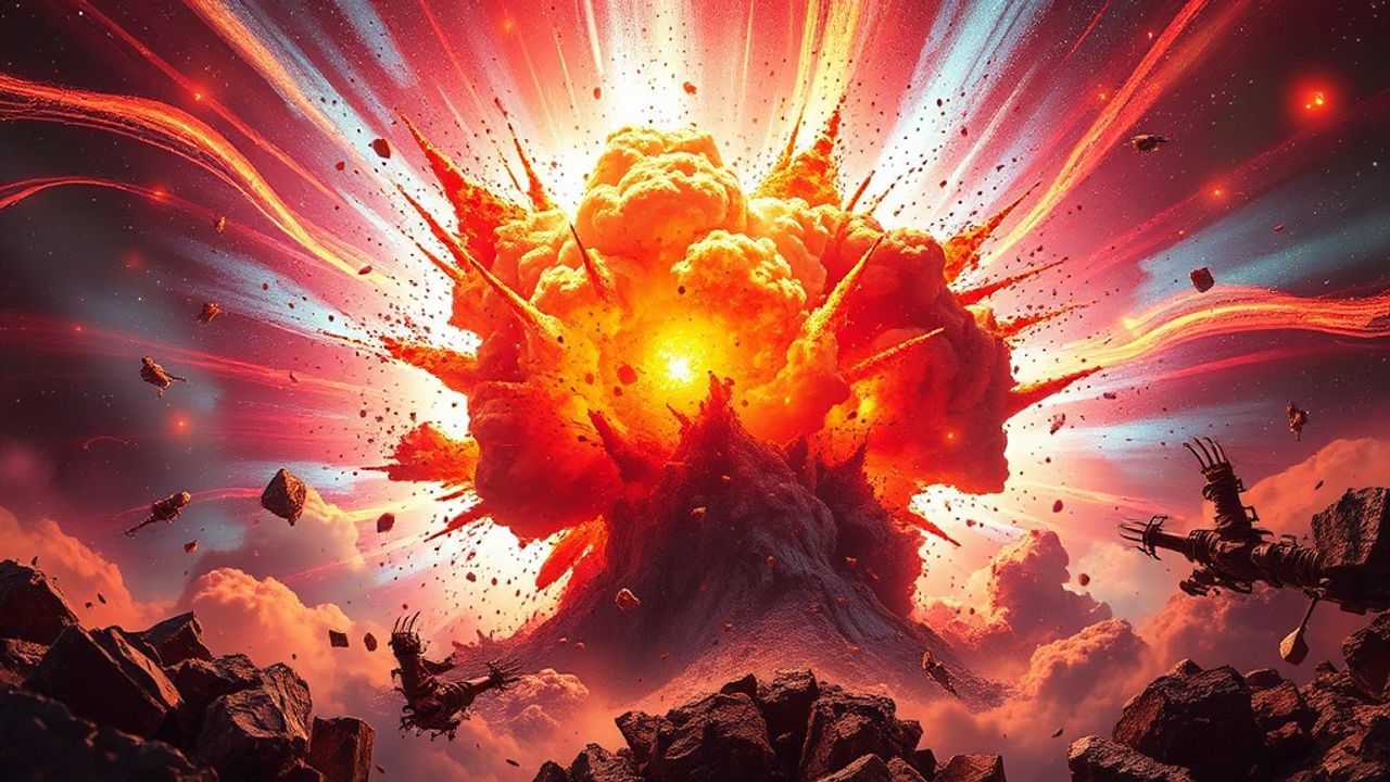 Nebulous Supernova Explosion Shockwave