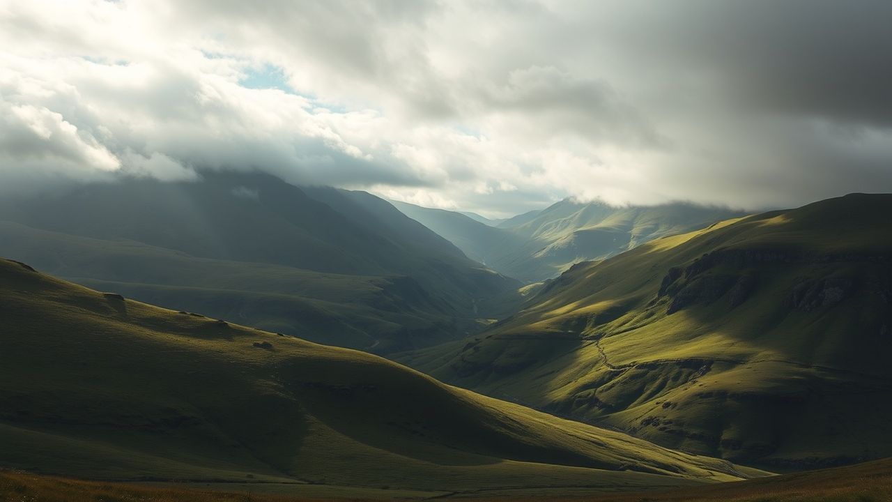 Serene Scottish Highlands Rolling Drama