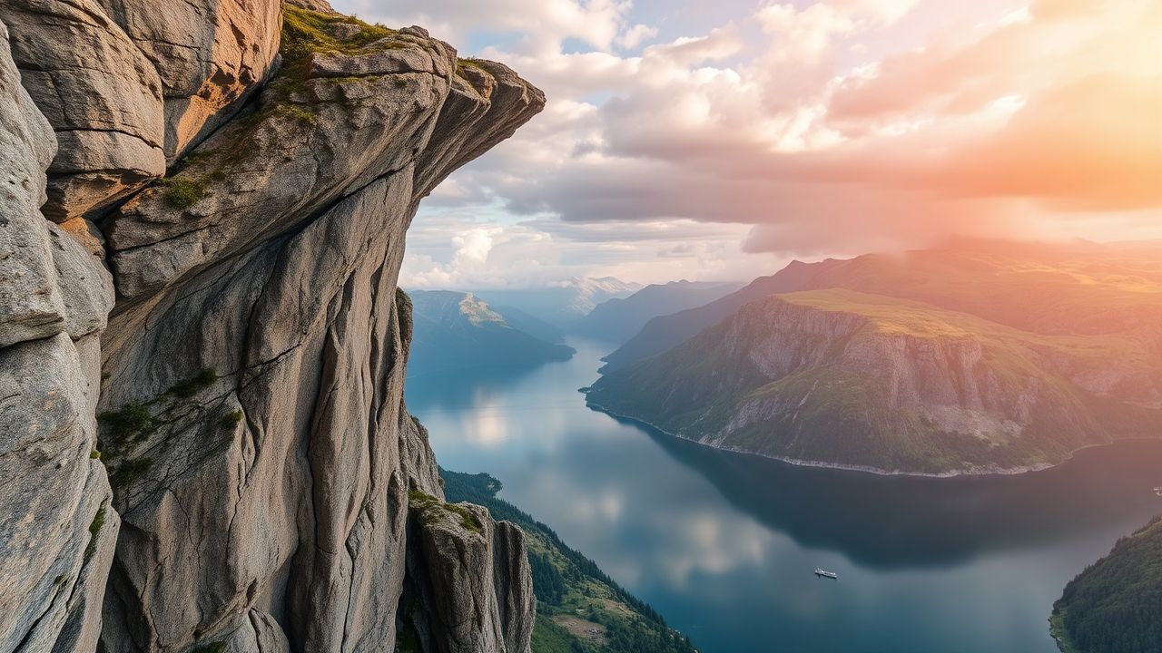Frozen Norway Trolltunga Cliff Drama