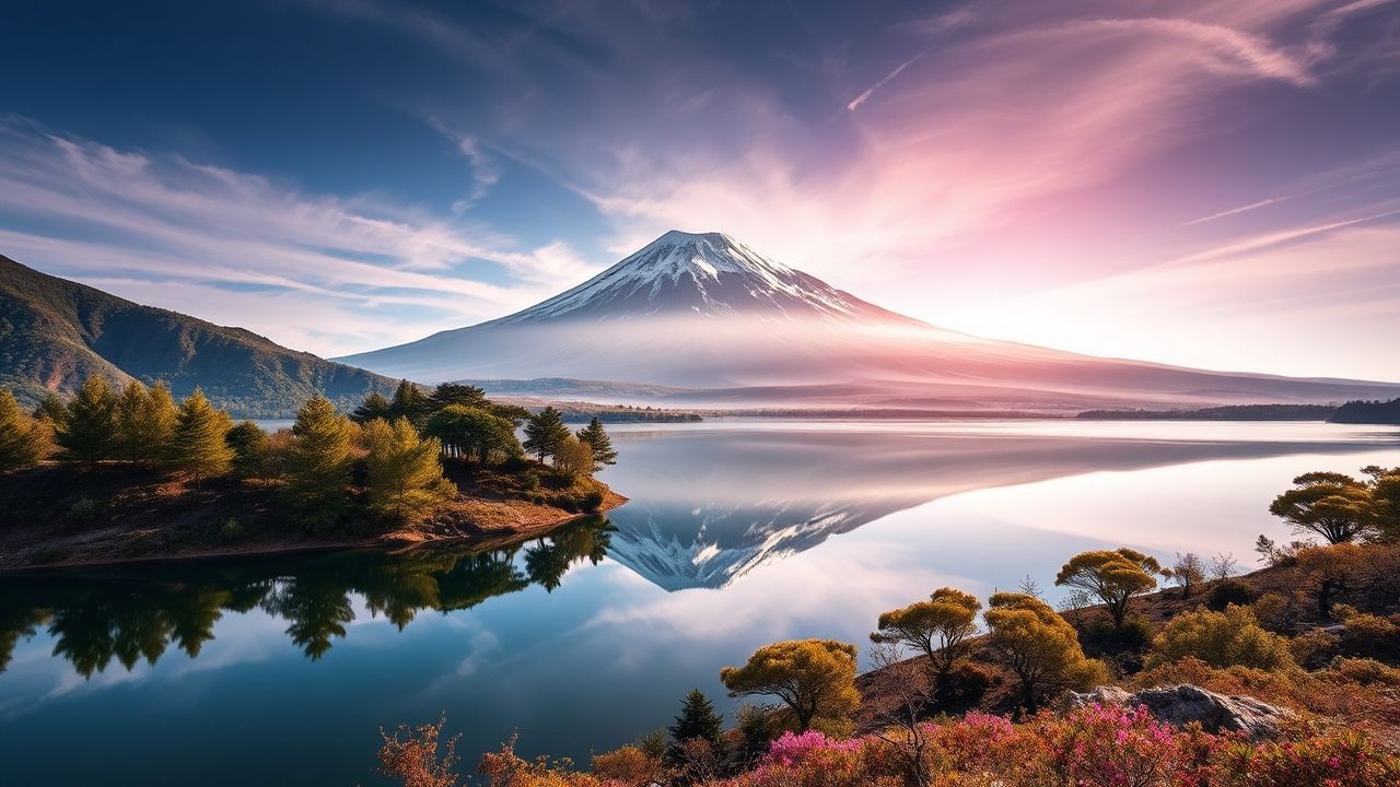 Zen Mt. Fuji Mount Lakes Reflections