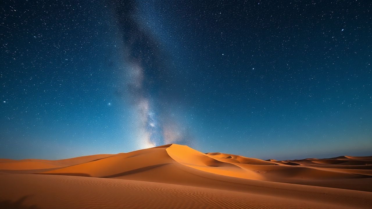 Wild Desert Milky Way by Night