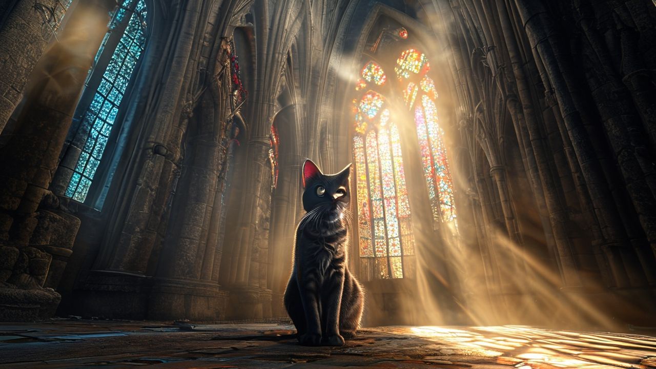 Iconic Gothic Cathedral Buttresses Drama