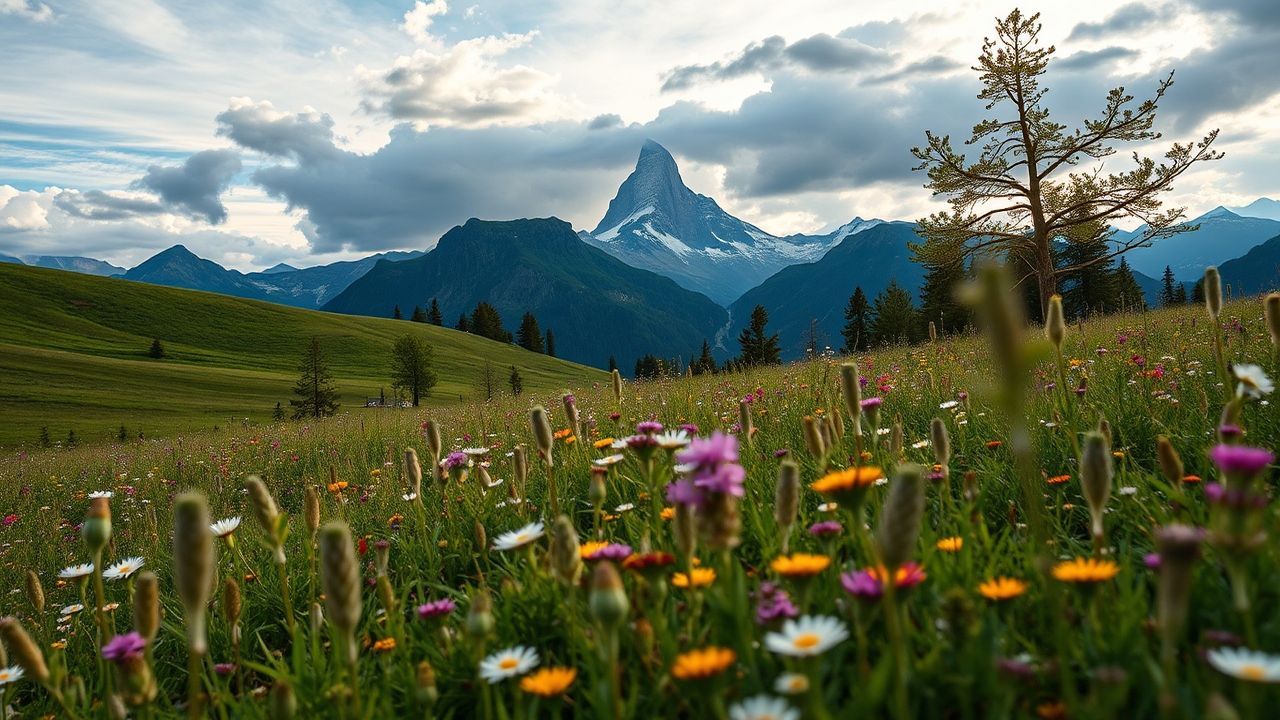 Pristine Alps Swiss Meadow