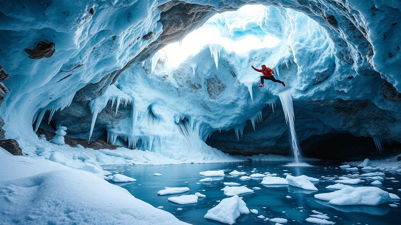 Wild Ice Cave Interior Crystal