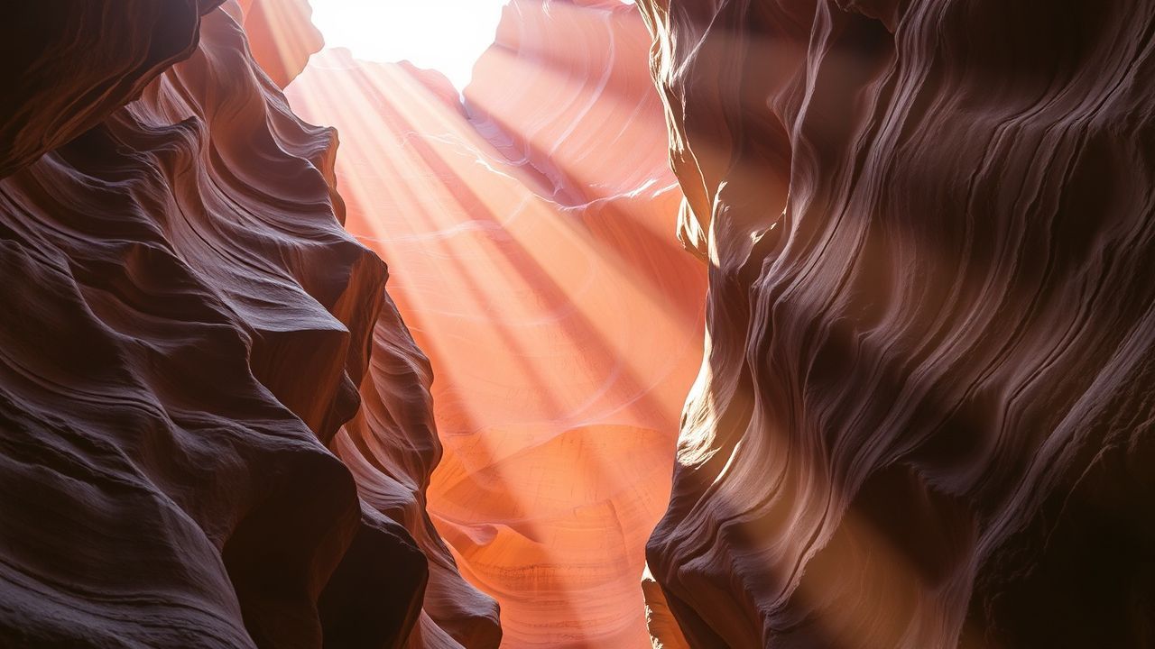Majestic Slot Canyon Narrow Glow