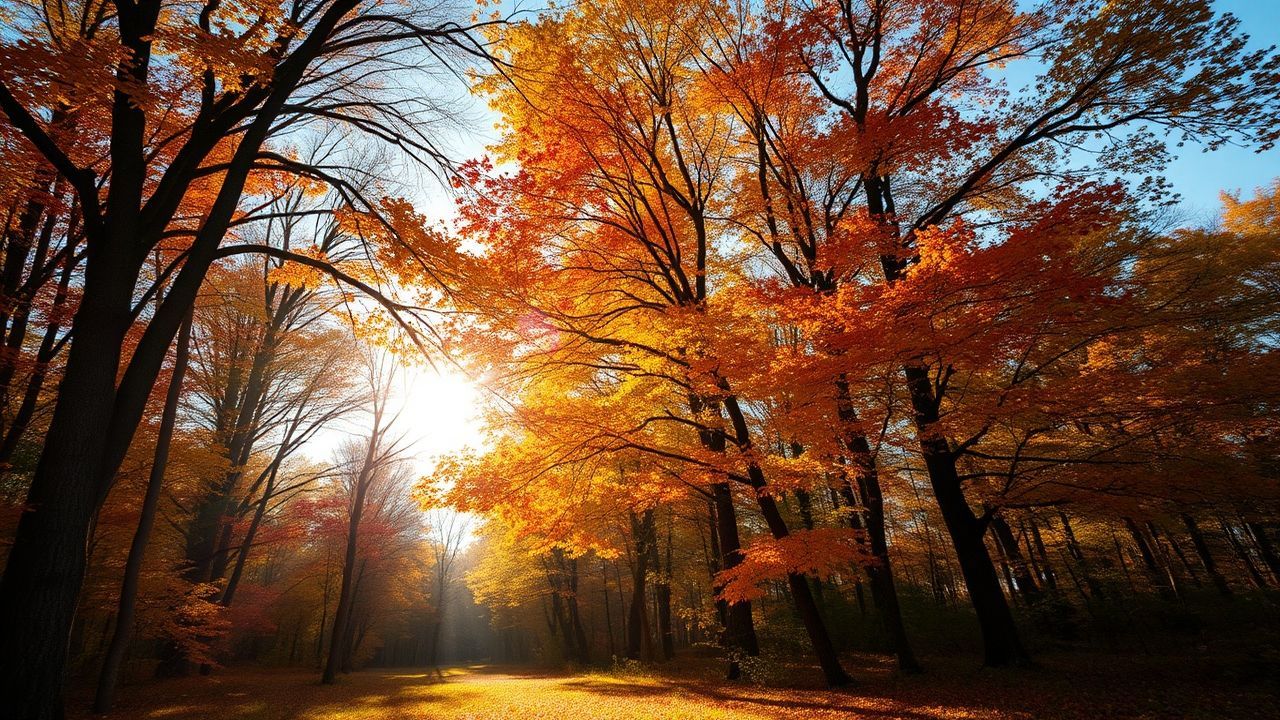 Stunning Forest Explosion Colors in Autumn