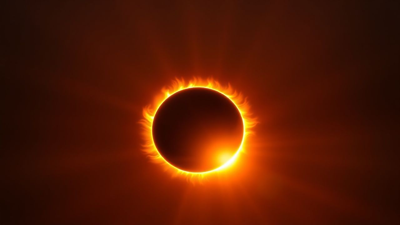 Golden Total Solar Eclipse
