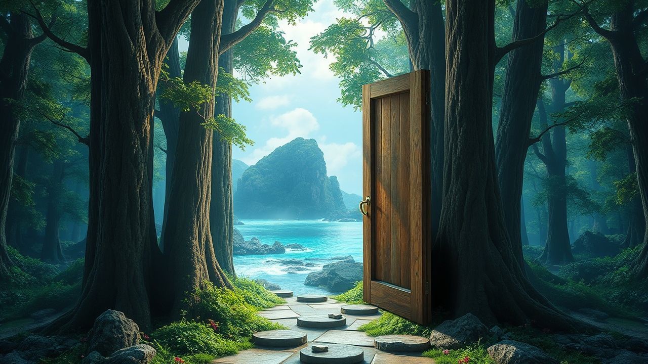 Paradoxical Door Ocean Opening