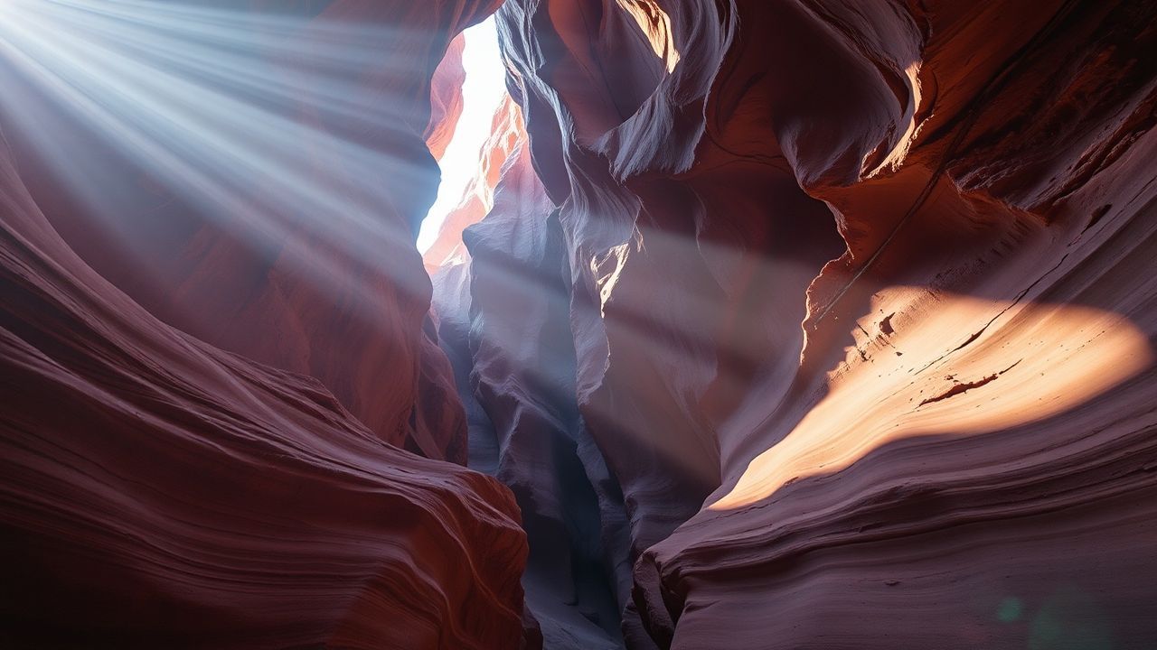 Radiant Slot Canyon Narrow Glow