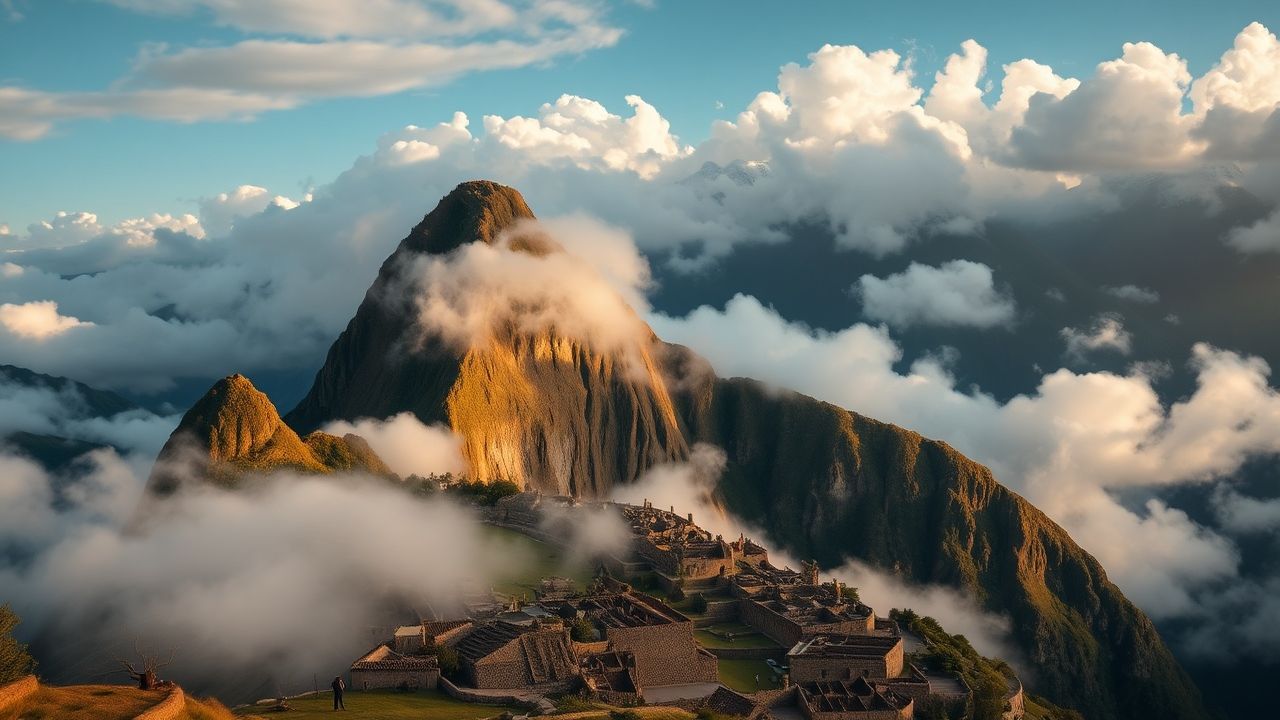 Sacred Machu Picchu Picchu Clouds