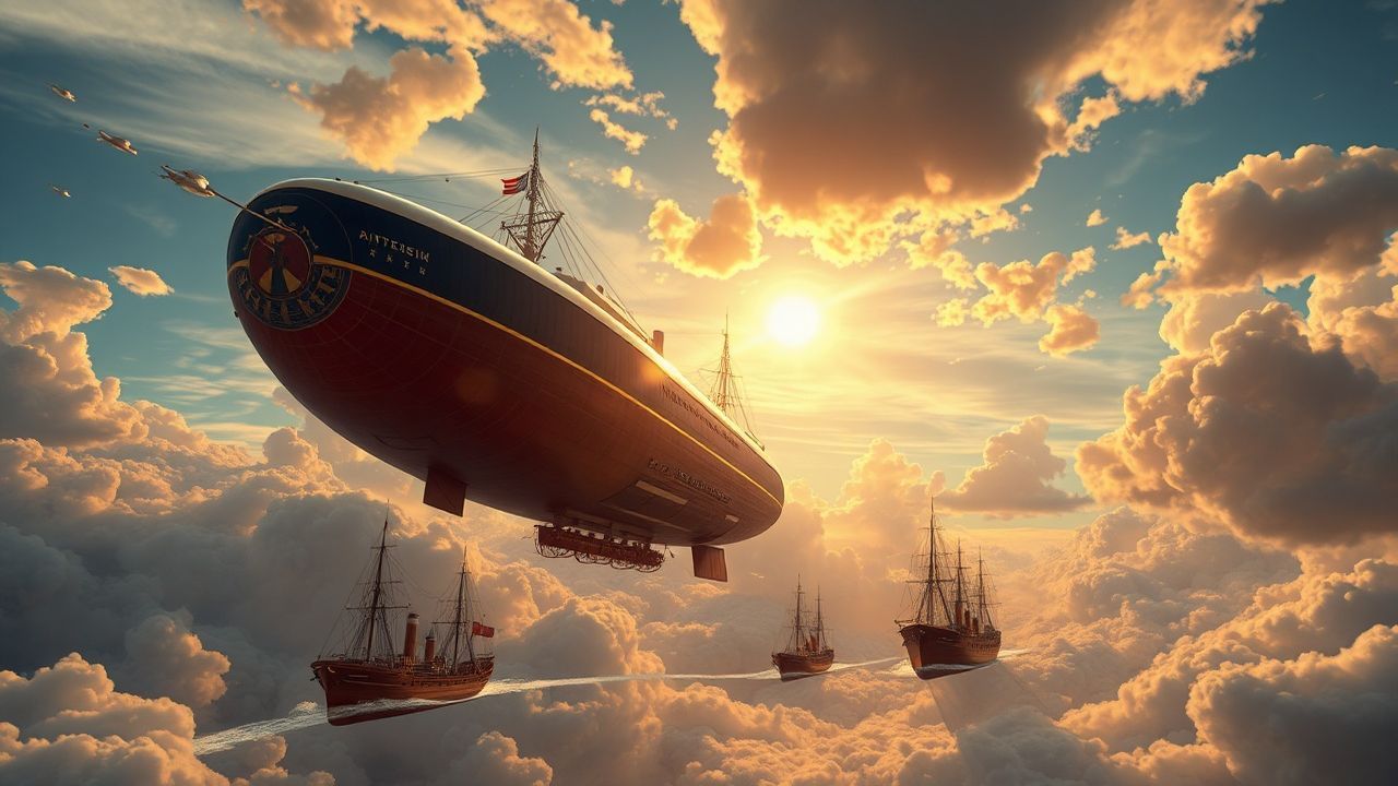 Brass Airship Fleet Victorian