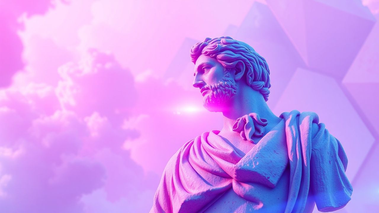 Retro Greek Statue Glitch