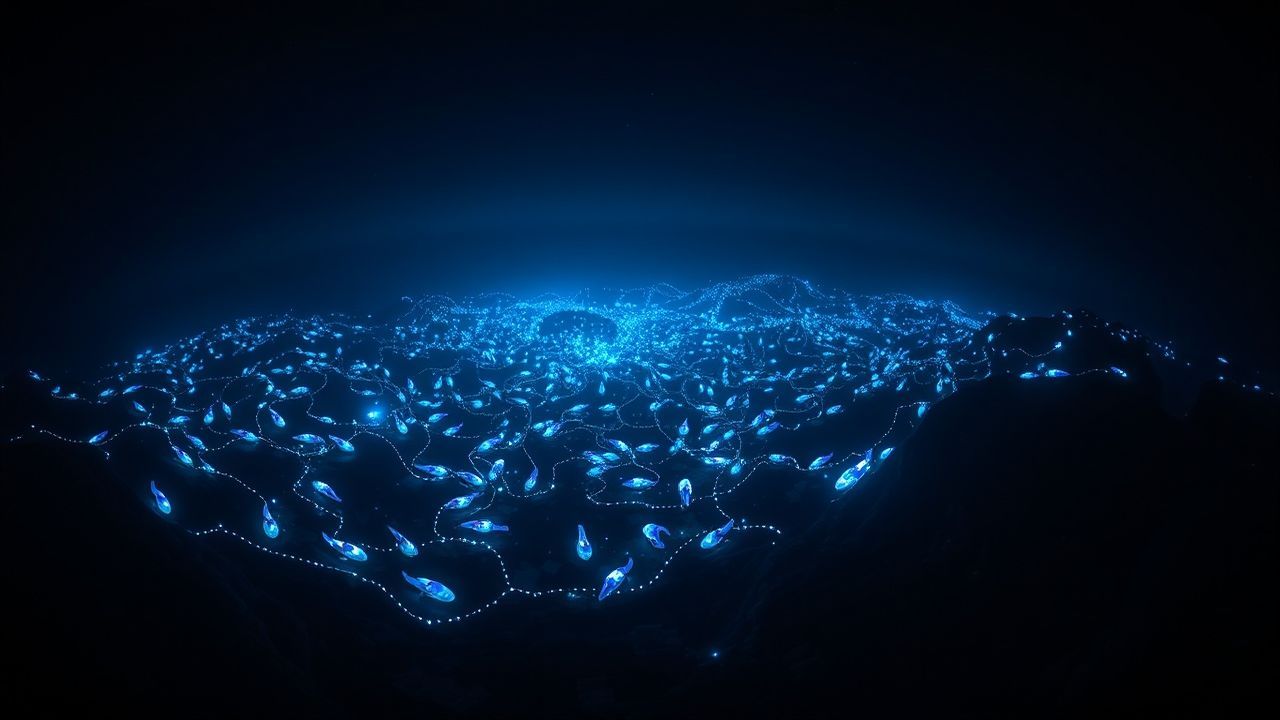 Deep Bioluminescent Deep Creatures Glow