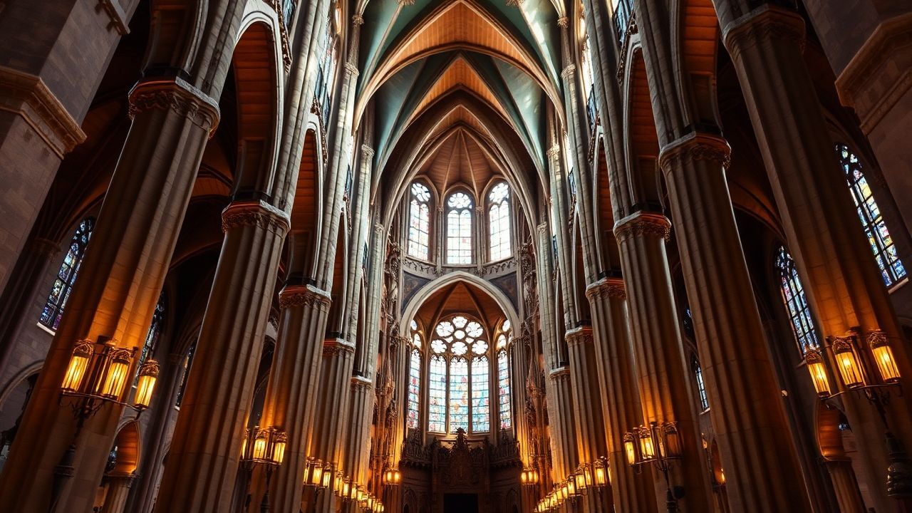 Sacred Sagrada Familia Interior