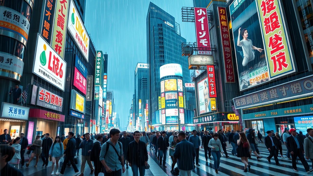 Neon Tokyo Shibuya Future Neon Dreams