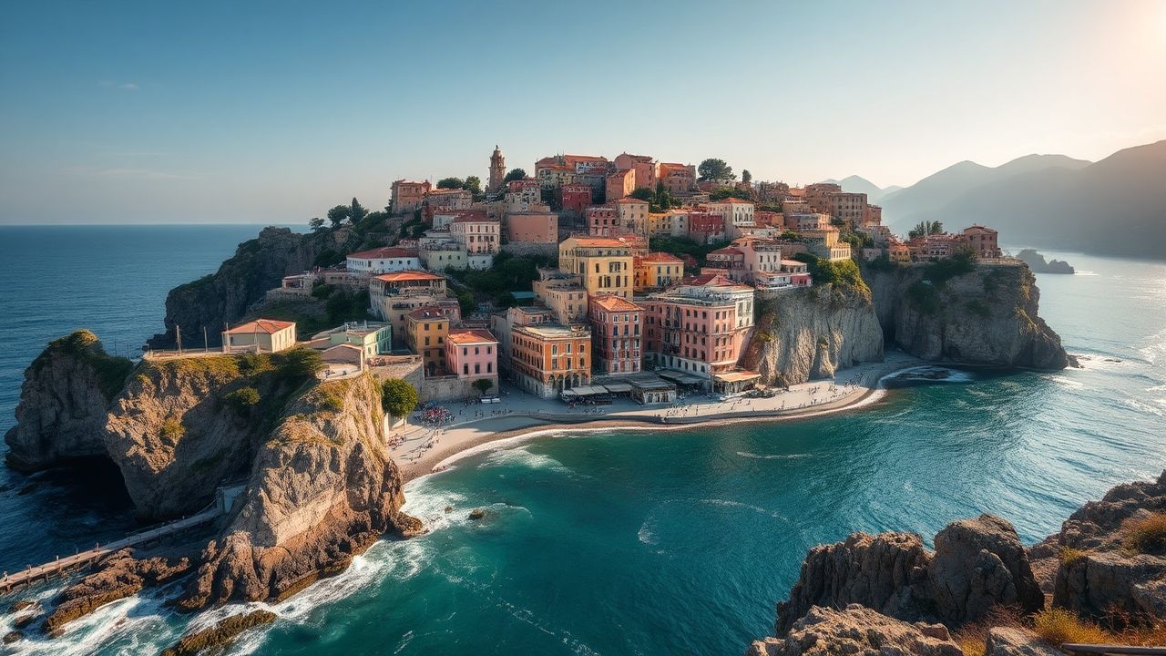 Azure Amalfi Coast Coast Colorful Drama