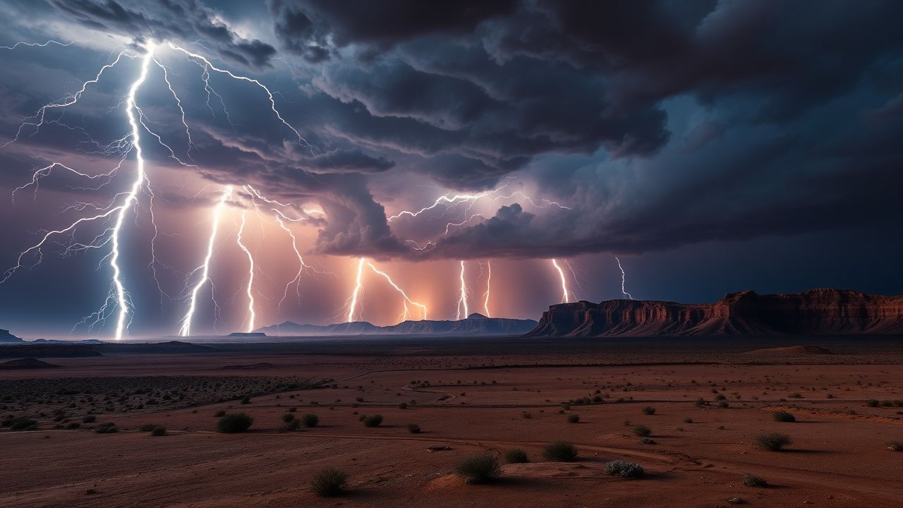 Lush Lightning Multiple Bolts Storm