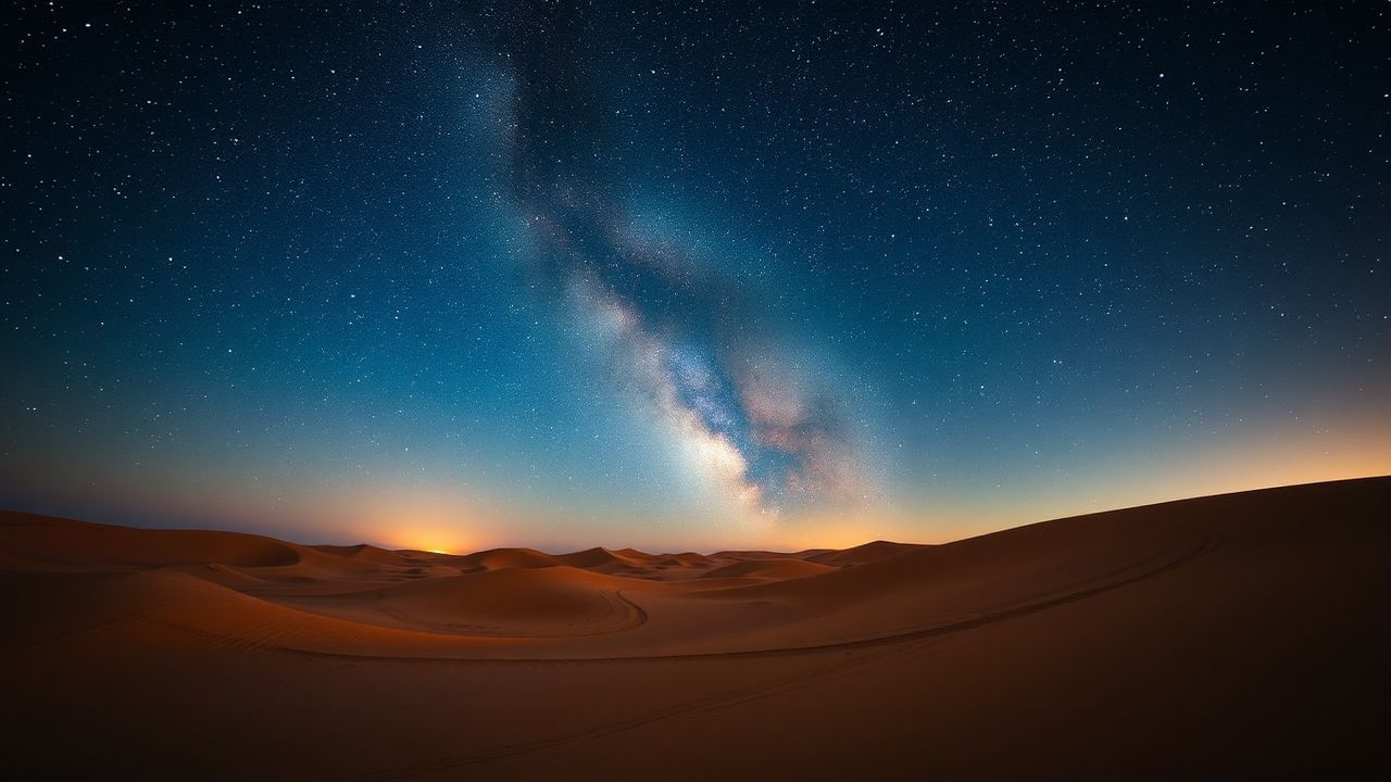 Breathtaking Desert Milky Way by Night