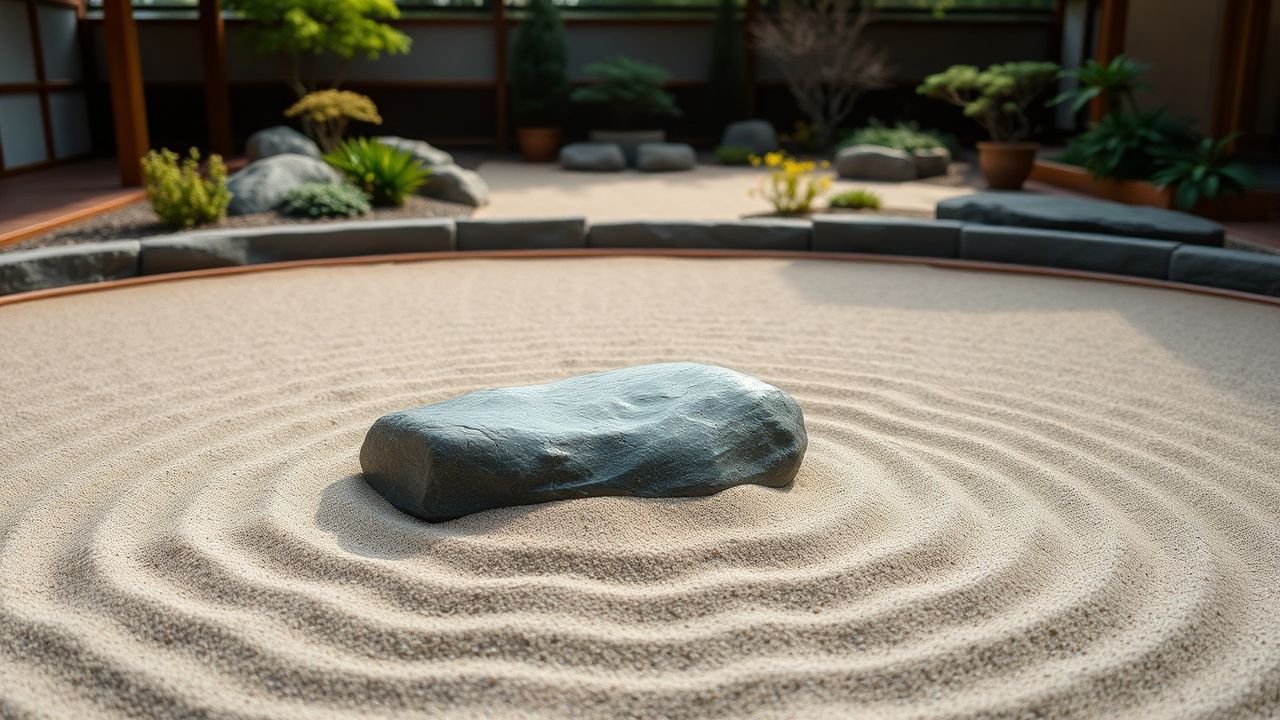 Refined Zen Garden Raked Serenity