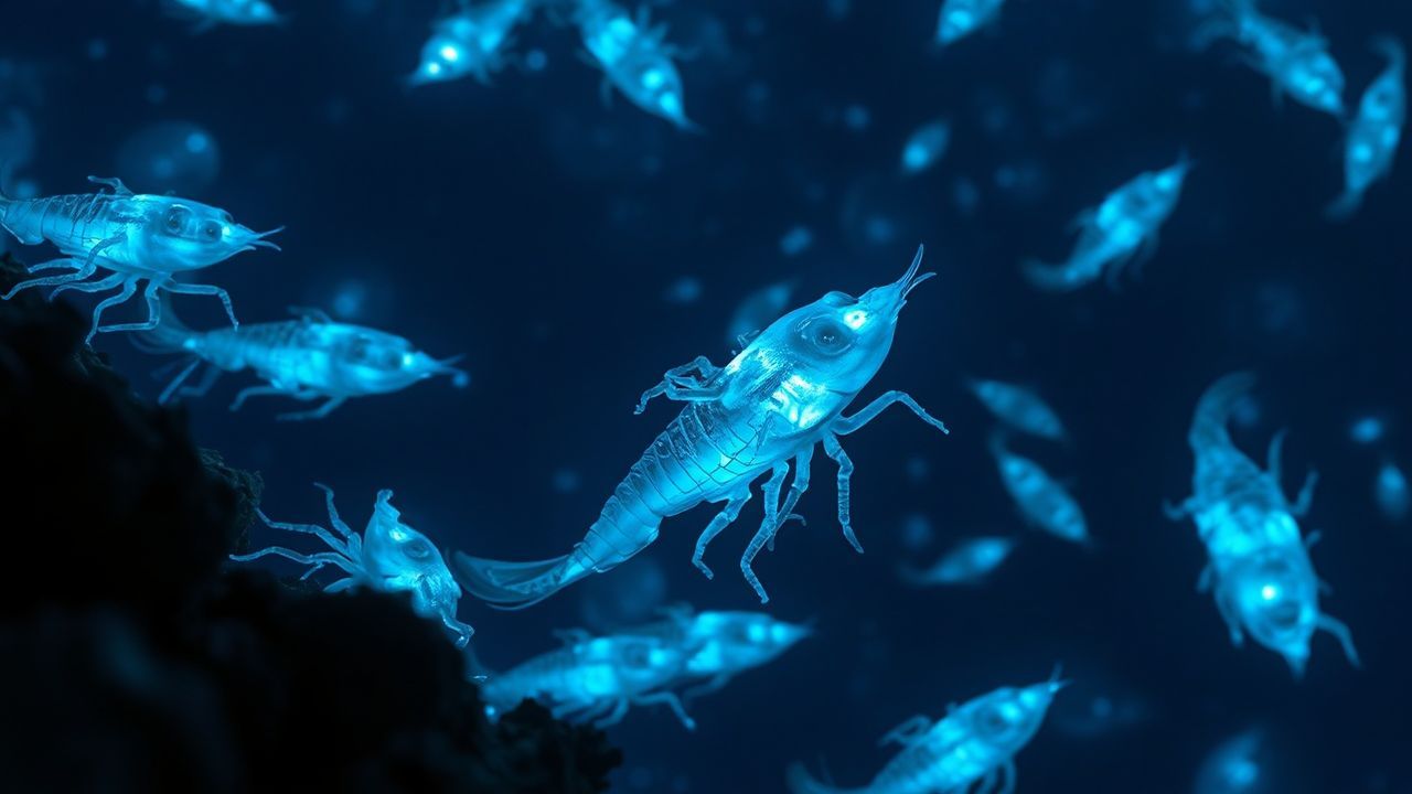 Coral Bioluminescent Deep Creatures Glow