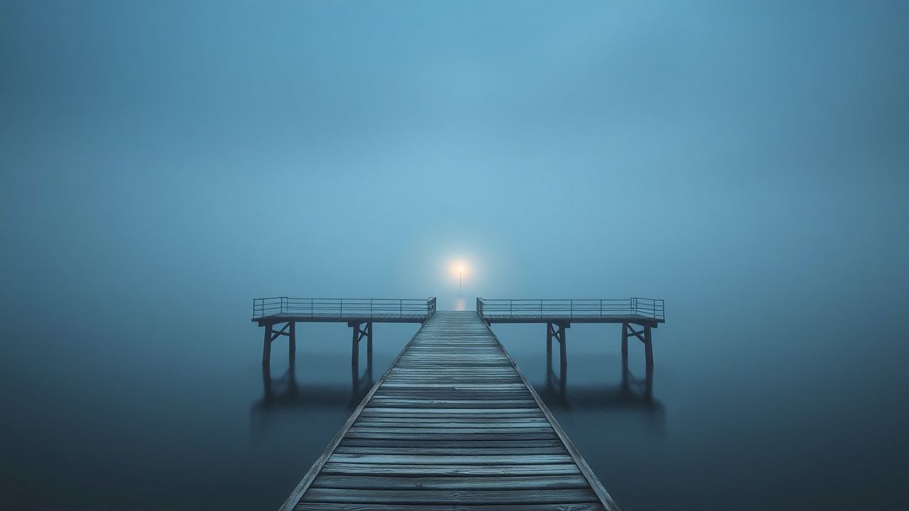 Refined Foggy Pier Disappearing