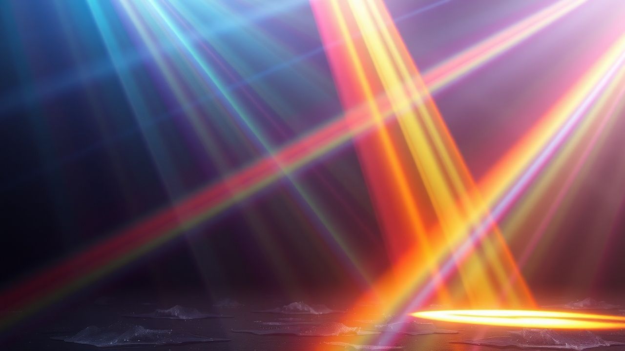 Dynamic Prismatic Light Rainbow Crystal