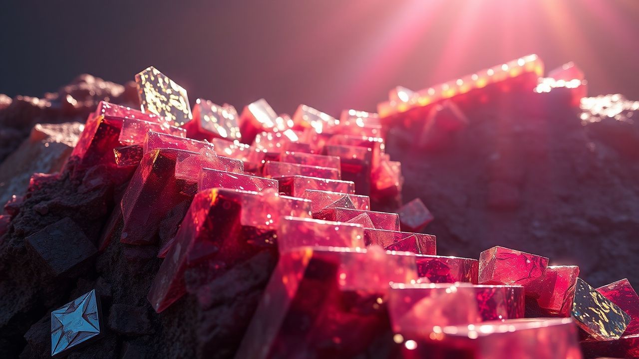 Prismatic Bismuth Staircase Rainbow Crystal