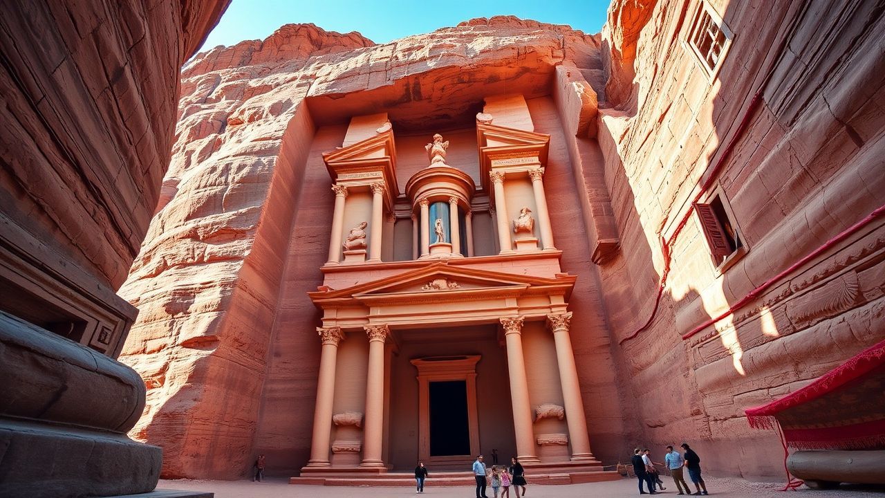 Grand Petra Treasury Carved Ruins