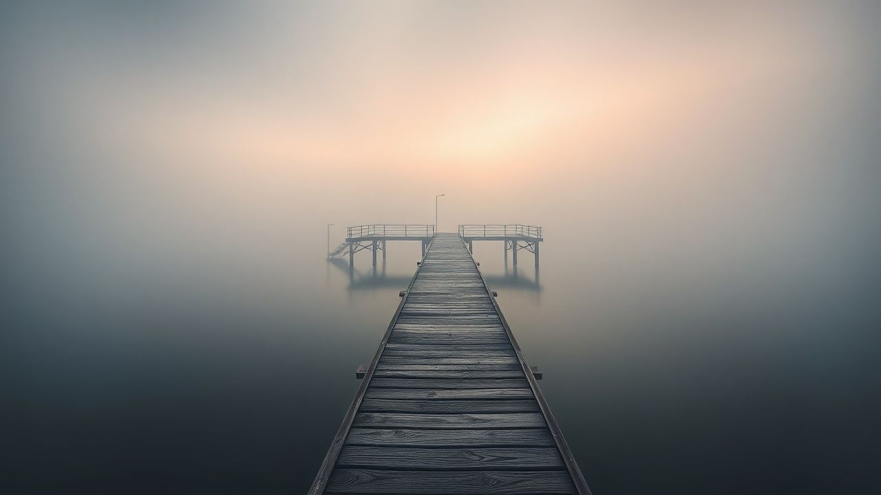 Refined Foggy Pier Disappearing