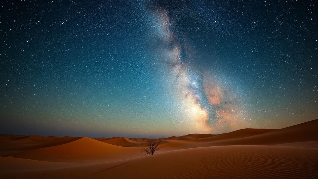 Breathtaking Desert Milky Way by Night