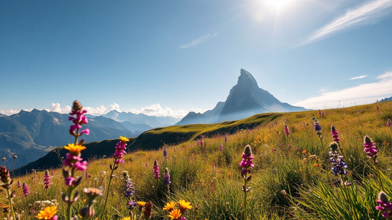Radiant Alps Swiss Meadow