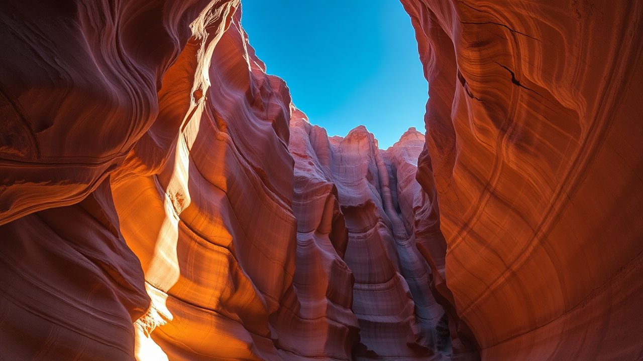 Pristine Slot Canyon Narrow Glow