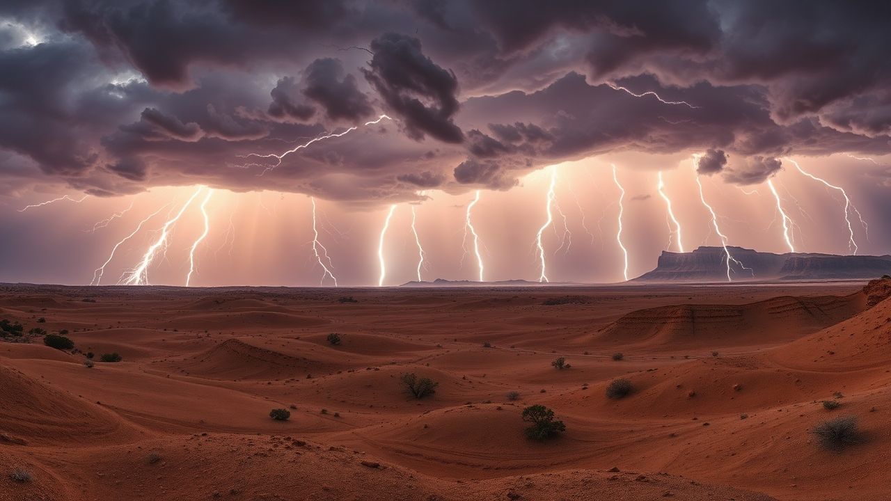 Majestic Lightning Multiple Bolts Storm