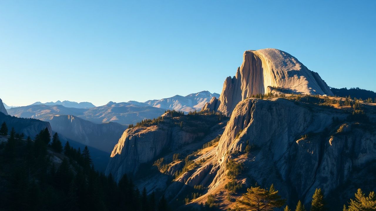 Tranquil Yosemite Valley Capitan Panorama