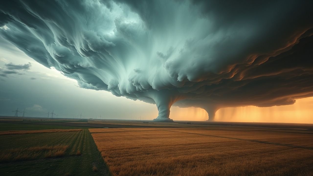 Lush Tornado Supercell Structure Drama