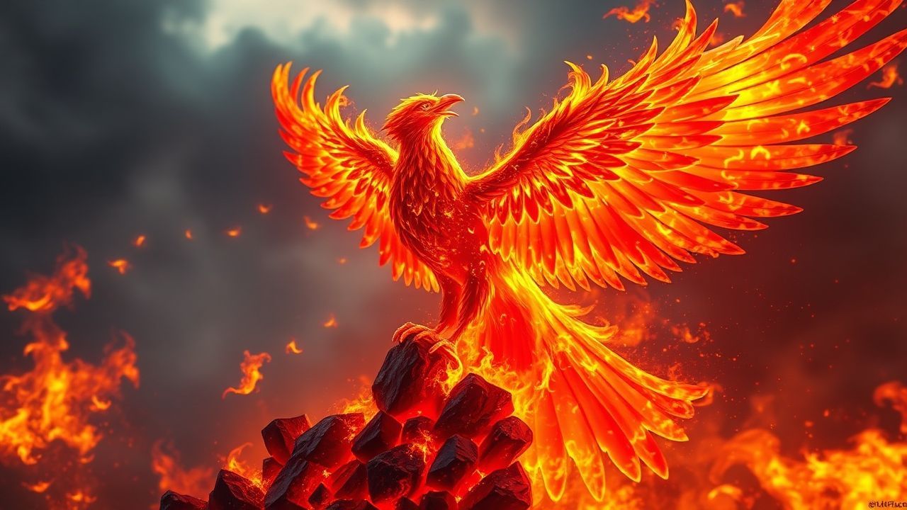 Celestial Phoenix Rising Ashes Magic
