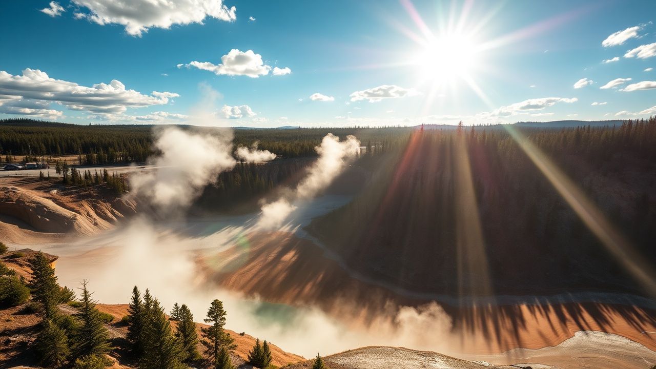 Enchanting Grand Prismatic Rainbow in Spring