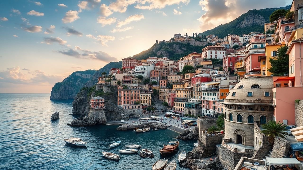Sun-Kissed Amalfi Coast Coast Colorful Drama