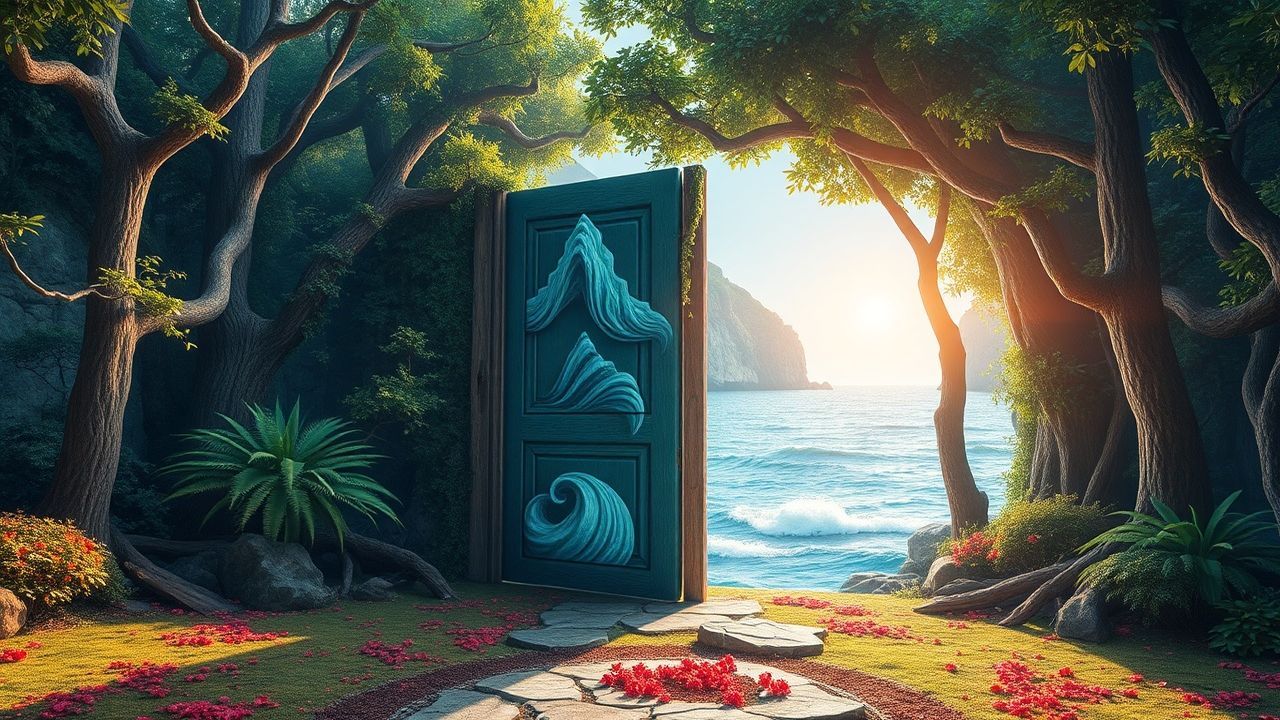 Floating Door Ocean Opening