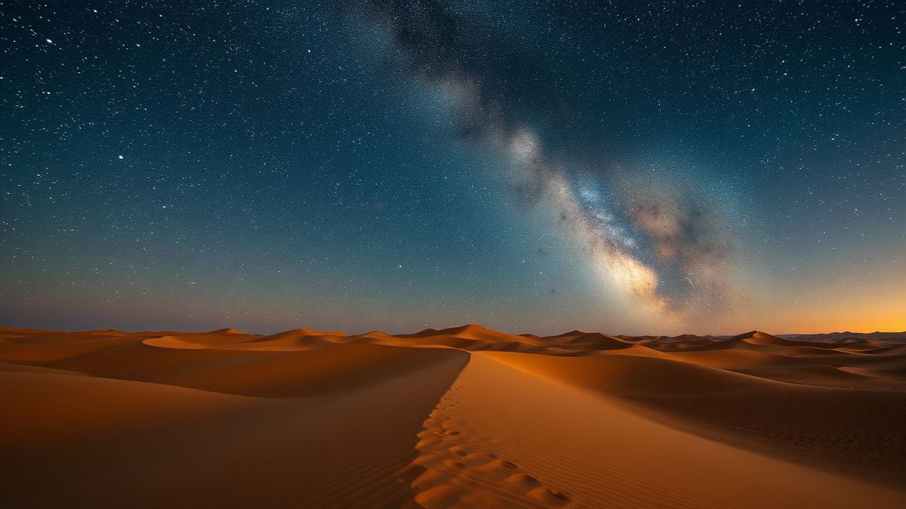 Enchanting Desert Milky Way by Night