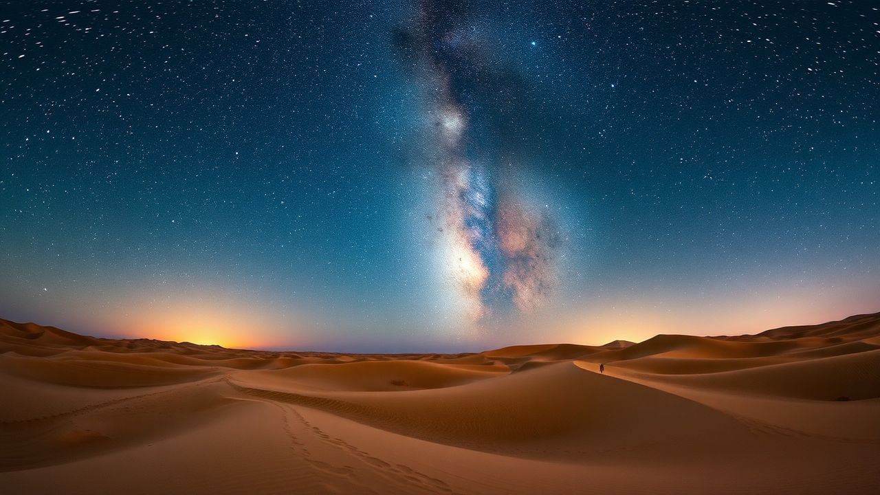Glorious Desert Milky Way by Night