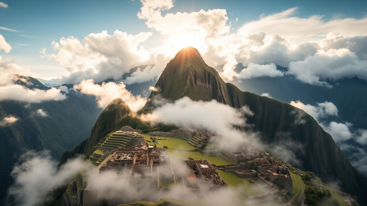 Mysterious Machu Picchu Picchu Clouds