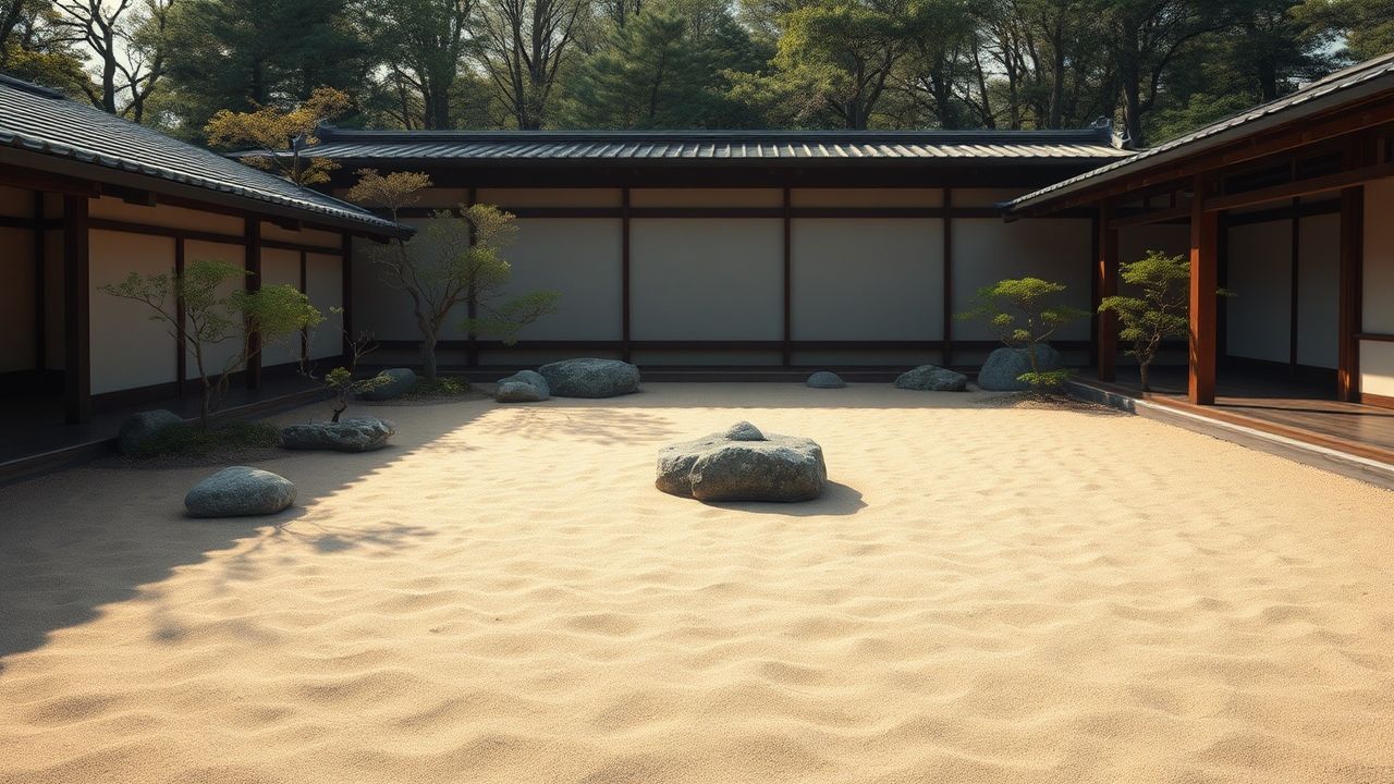 Peaceful Japan Zen Garden Serenity