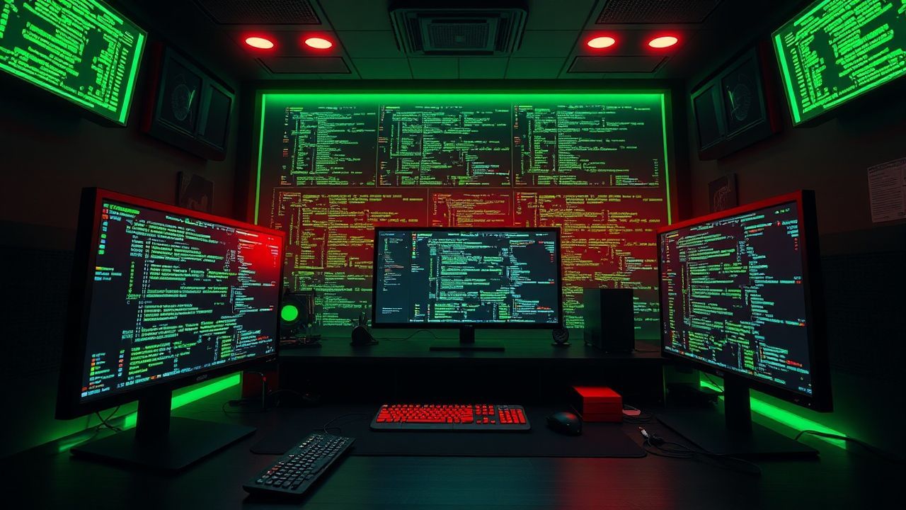 Holographic Hacker Den Screens