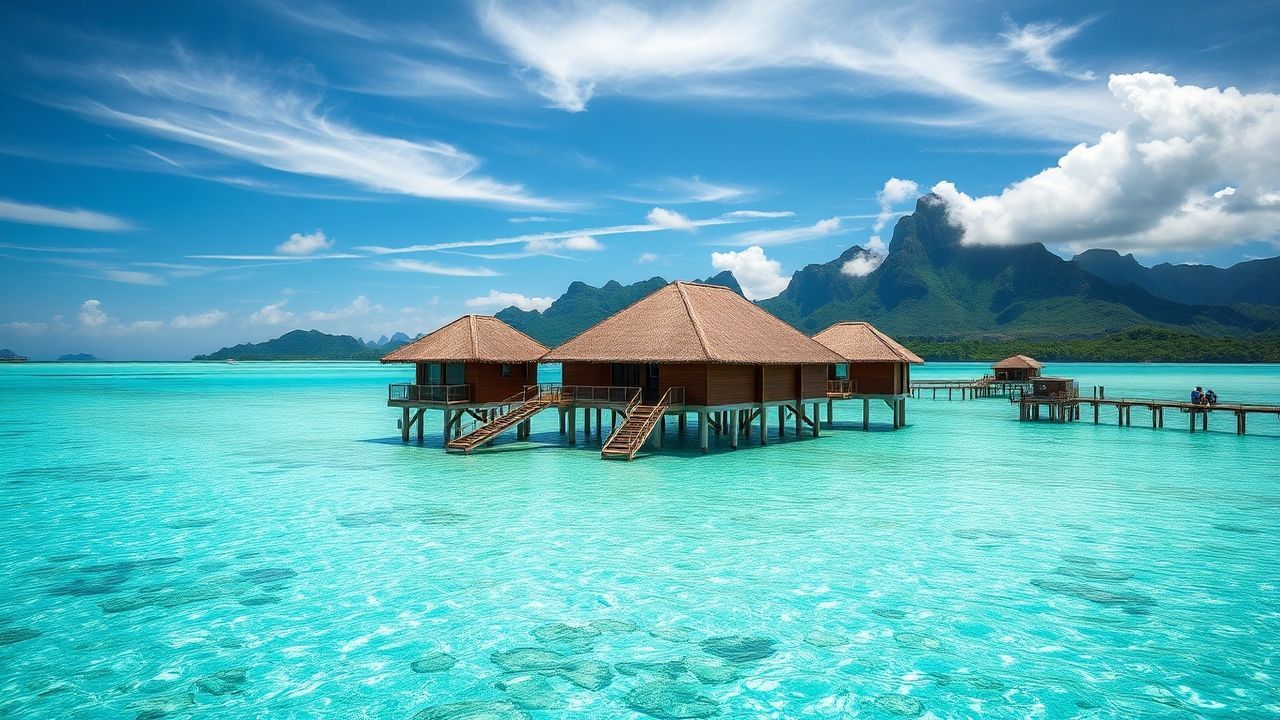 Lush Tahiti Overwater Bungalow