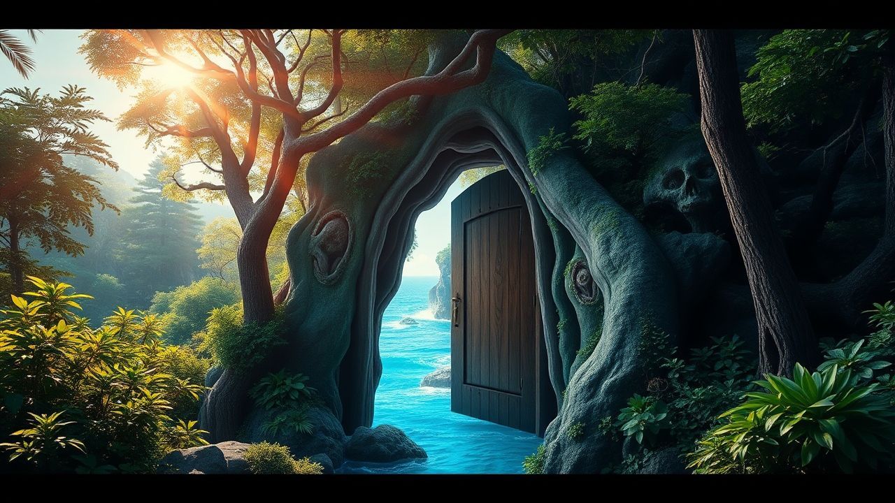 Otherworldly Door Ocean Opening
