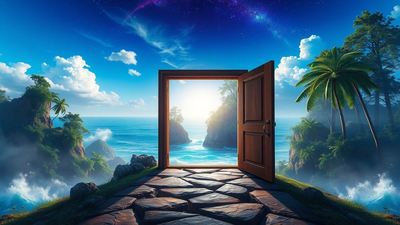 Paradoxical Door Ocean Opening